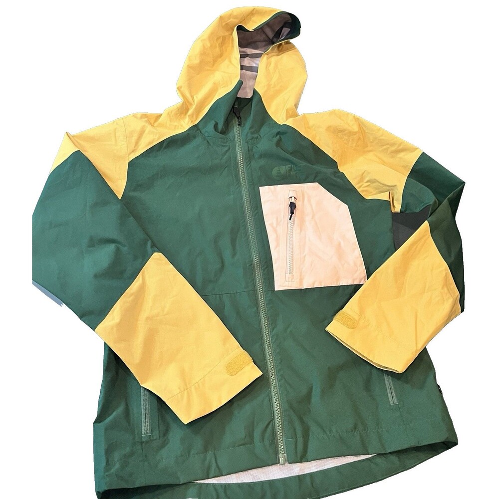 Picture Mens size small jacket Yellow Hood packers university oregon france rain